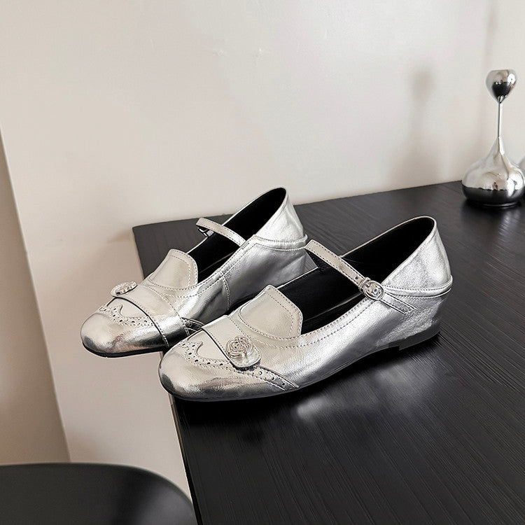 Karin Luna In Stock In Stock Vintage Mary Jane Series·Single Strap Flats