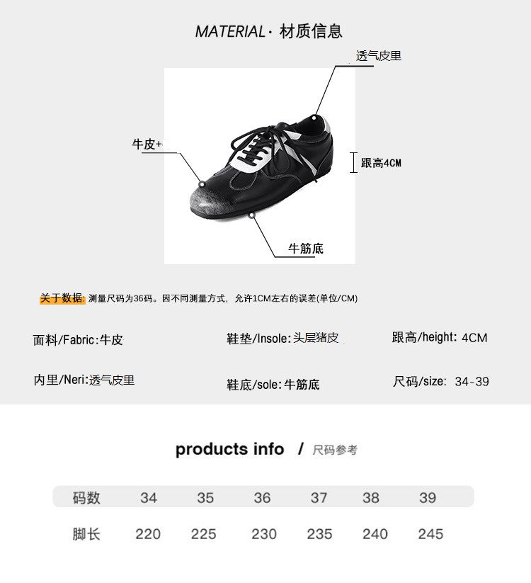 Karin Luna Casual Shoes Series~ Spot Goods Spot Goods Hot-selling Lace-up Hidden Heel Deep Mouth Single Shoes