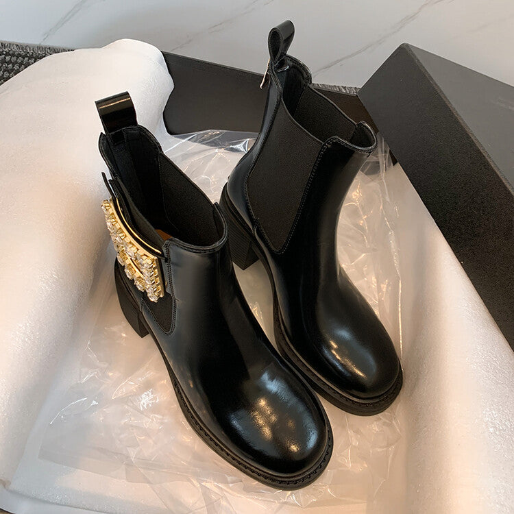 Karin Luna Bestseller Spot Goods Exquisiteness round Head Elastic Long Boots