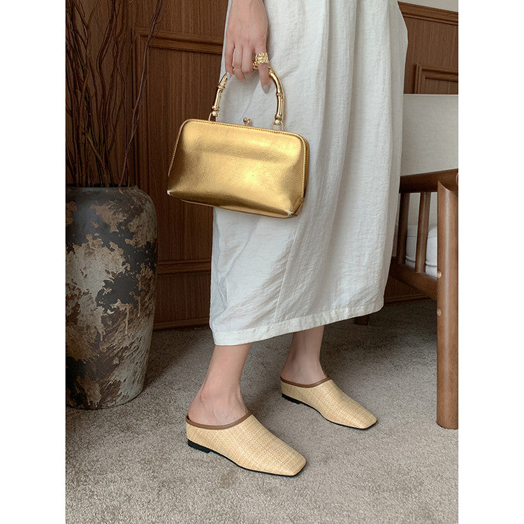 Karin Luna In Stock Spot Goods Baotou Vacation Style Height-Increasing Slippers