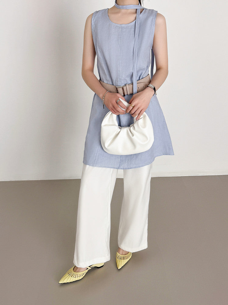 Karin Luna Casual Feel~In stock Pointed Toe Hollow Design Note Pointed Toe Slippers