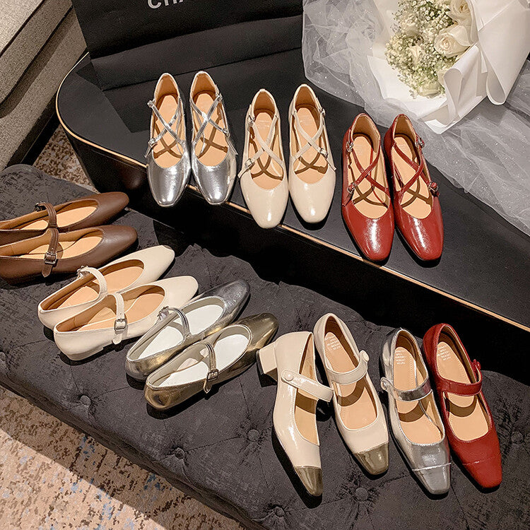 Karin Luna Bestseller Available for sale all seasons Mary Jane with built-in data Full Leather Single Shoes Go ahead with confidence