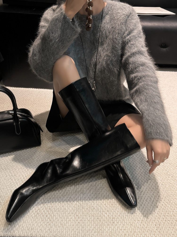 Karin Luna Retro Style  Flat Long Boots