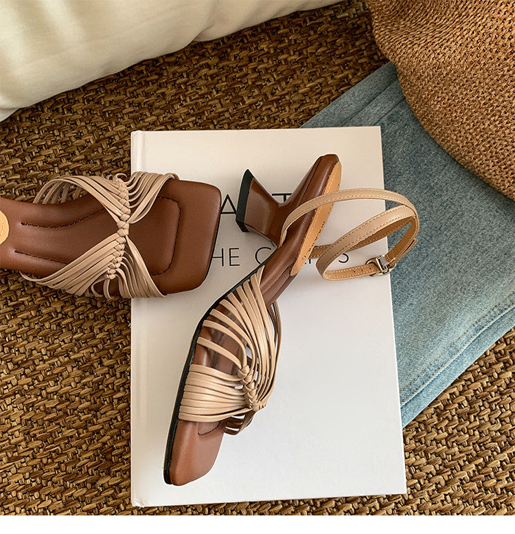 Karin Luna Handwoven Vacation Style~In stock Casual Versatile Sandals