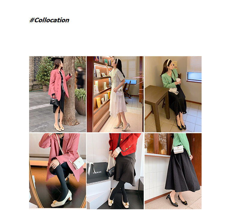 Karin Luna In Stock Spot Goods Classic Bestseller Ferragamo Full Leather Inside and Out Commuting Four Seasons Can Be Worn！