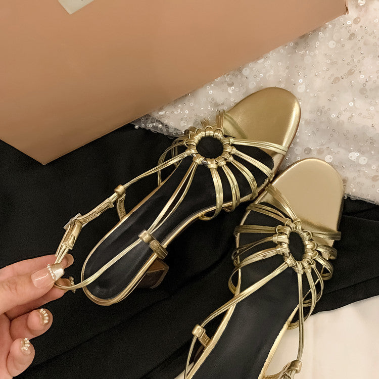 Karin Luna In Stock In Stock  Always in stock Classic French Style Open Toe High Heel Sandals