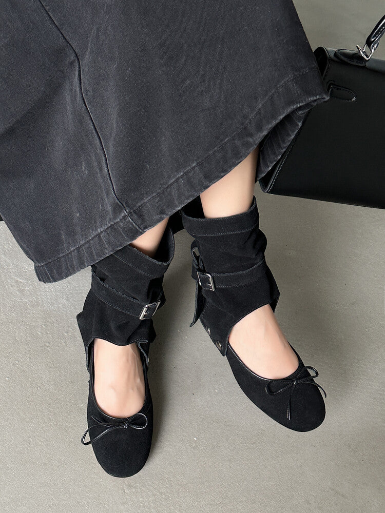 Karin Luna In Stock  Summer  Popular  Detachable Two-Way Vintage Mary Jane Plus Tube Long Boots