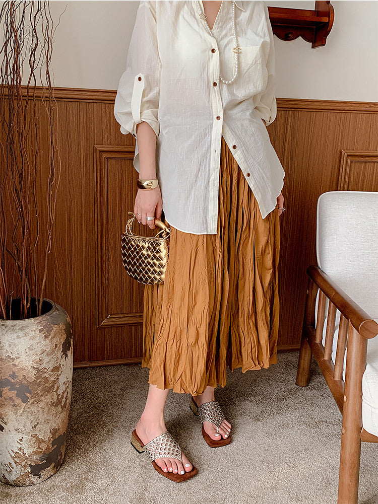 Karin Luna Hot-Selling Braided Style  In stock Toe-strap Woven Sofa Insole Slippers