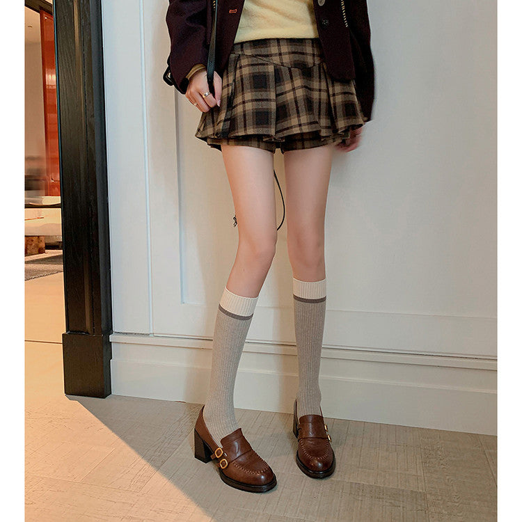 Karin Luna Bestseller Hot-Selling Derivative Edition Self-contained Strap Buckle Casual Loafers