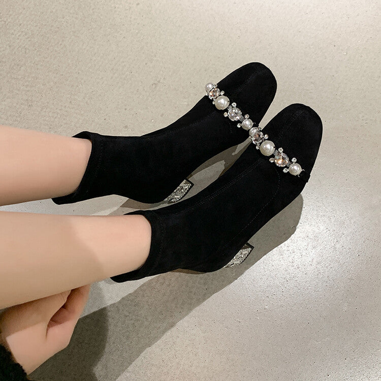 Karin Luna Hot-Selling In Stock  Dynamic Rhinestone One-Strap Vintage Style  Slimming Leggings
