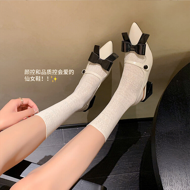 Karin Luna In Stock Spot Goods  Hot-Selling Closed-Toe Sandals  Full leather inside and out Sweet Bow