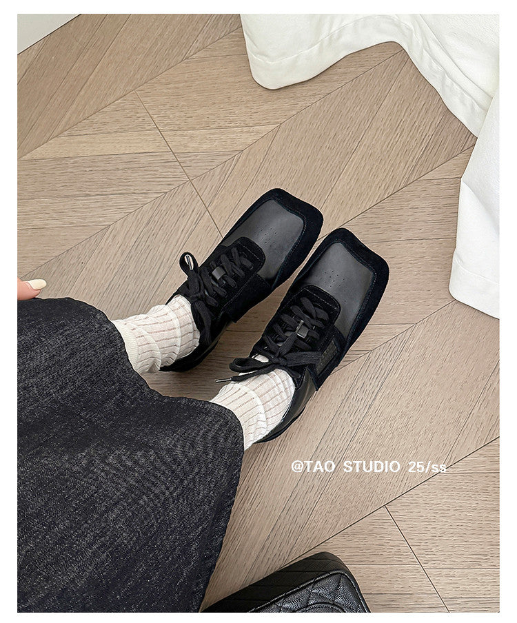 Karin Luna Casual Shoes Series~  In stock Lace-up Thick-soled Deep Mouth Single Shoes