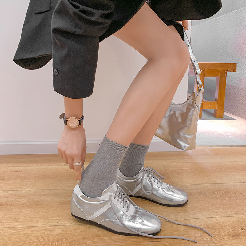 Karin Luna Casual Shoes Series~ Spot Goods Spot Goods Hot-selling Lace-up Hidden Heel Deep Mouth Single Shoes