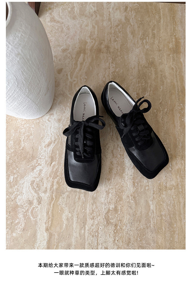 Karin Luna Casual Shoes Series~  In stock Lace-up Thick-soled Deep Mouth Single Shoes