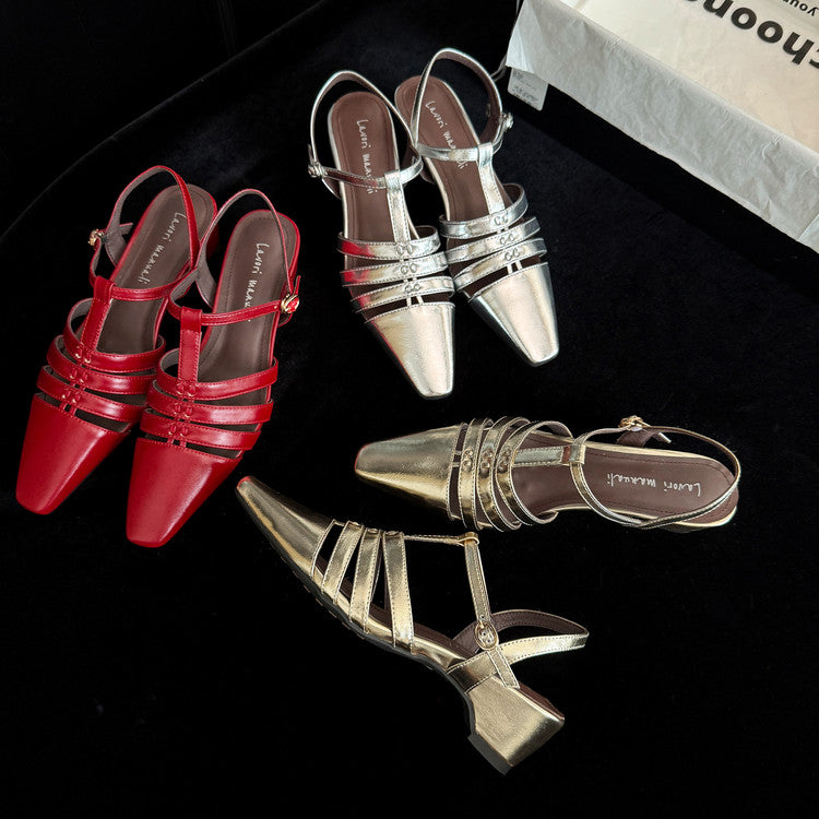 Karin Luna Classic Old Money Style Closed Toe Sandals
