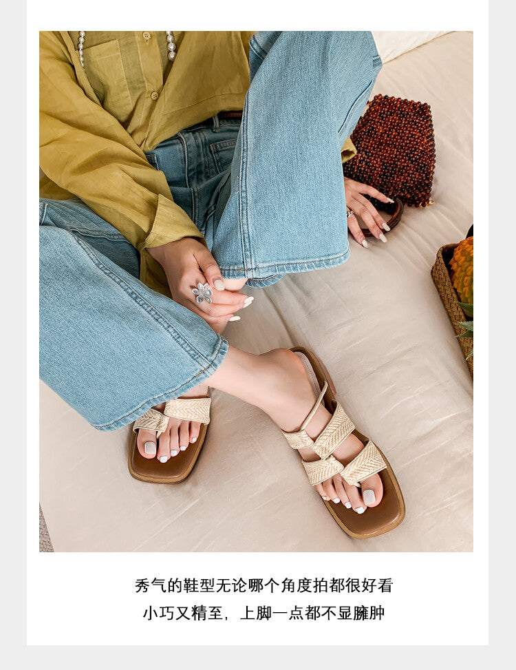 Karin Luna Hot-Selling Series~Resort style with inherent appeal Designed thong sandals