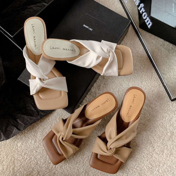 Karin Luna In Stock In Stock Basic Versatile Cross Strap Sofa Insoles Slippers