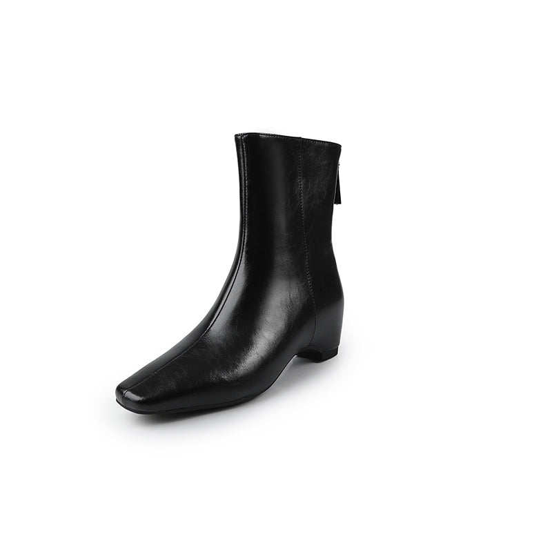 Karin Luna Basic Versatile  Square toe Hot-selling Short Boots