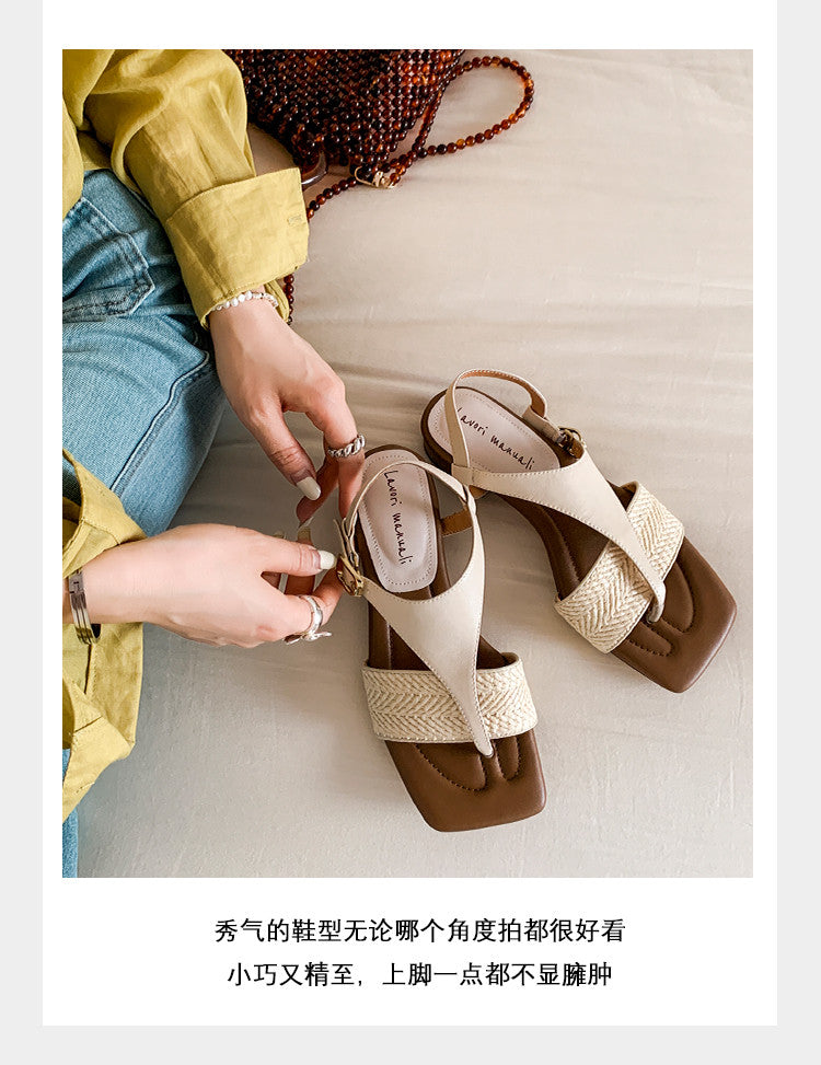 Karin Luna Classic Style  In stock  Basic versatile vacation style thong sandals