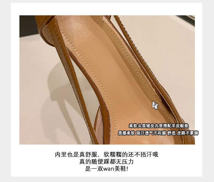 Karin Luna Hot-Selling Retro Big Item Big Goods Available for sale all seasons French-style Hollow Out Single Shoes Full leather inside and out