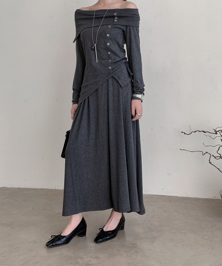Karin Luna French Style Wrinkled Square Toe Height-Increasing Flats