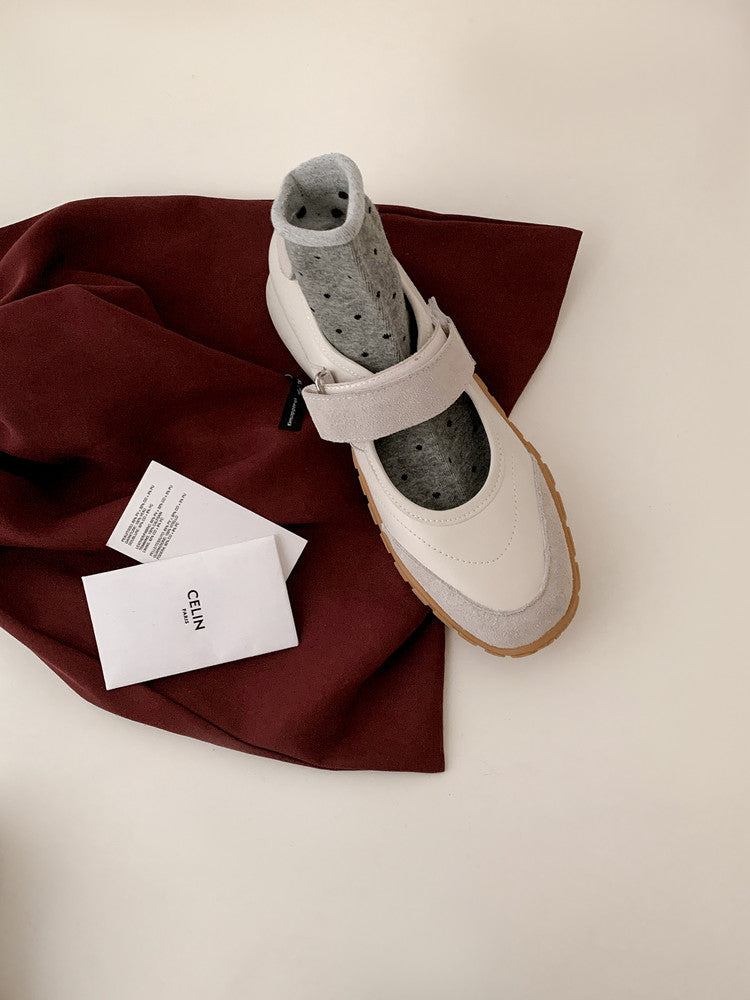 Karin Luna Casual Sports Bottom  Magic Tape Round Toe Casual Style Single Shoes