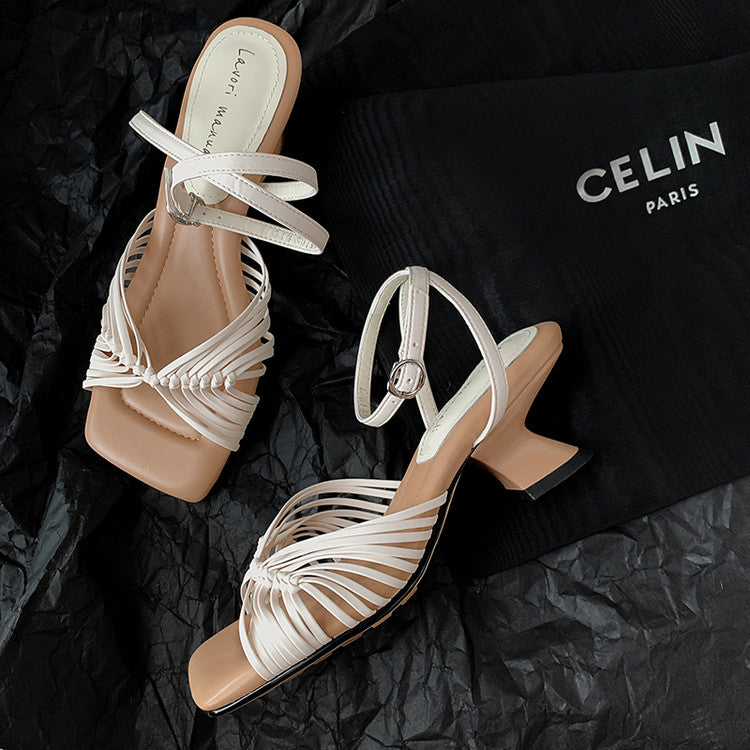 Karin Luna Handwoven Vacation Style~In stock Casual Versatile Sandals