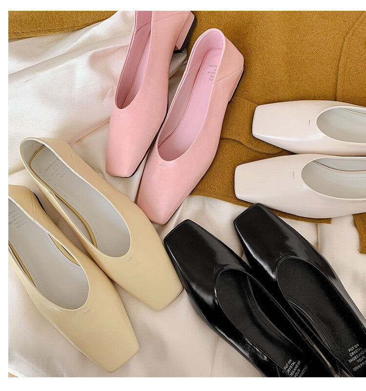 Karin Luna has prepared stock  Full leather inside and out  Top Layer Horse Oil Cowhide Shallow Mouth Nursing Mary Jane Shoes