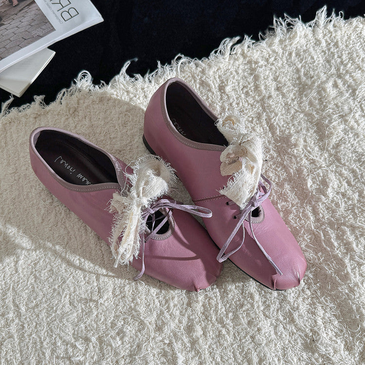 Karin Luna In Stock In Stock  Xiaohongshu Hot Sale Full Leather Round Toe Deep Mouth Single Shoes