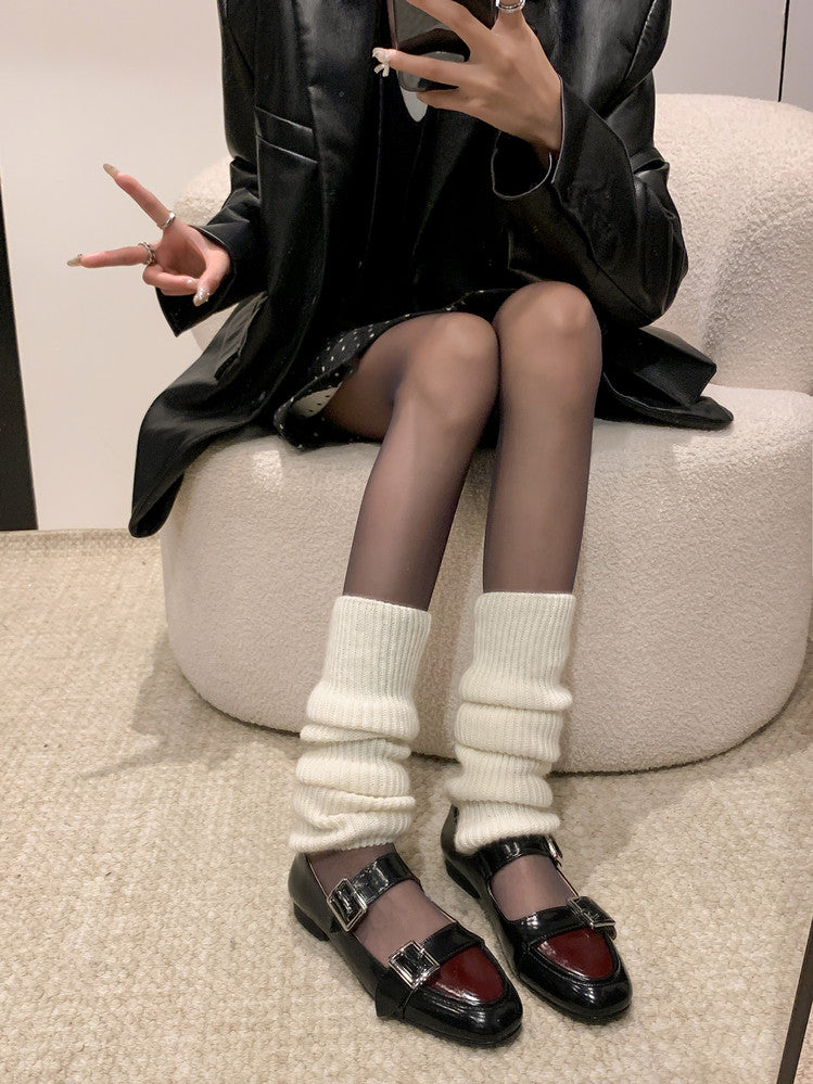 Karin Luna In Stock Spot Goods One-Strap Height-Increasing Belt Buckle Single Shoes