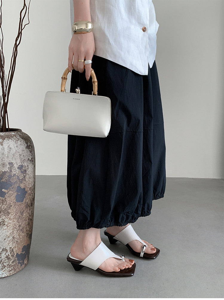 Karin Luna In Stock  Spot Goods   Casual Style Square Toe Slip-On Super Comfortable Slippers