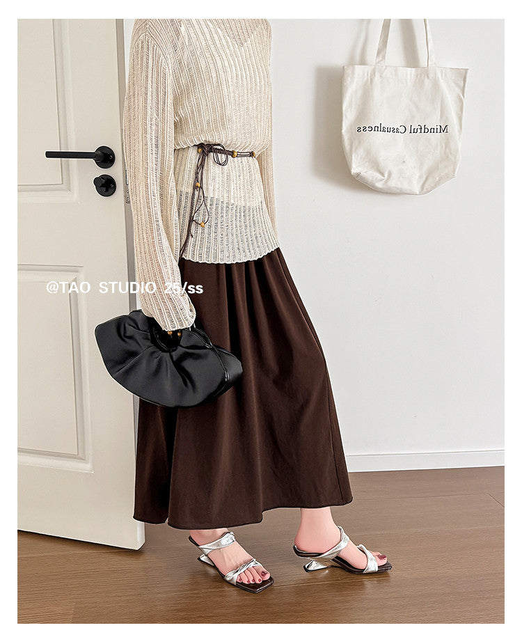 Karin Luna In Stock  Spot Goods   Square Toe One-Strap Irregular Heel Slippers