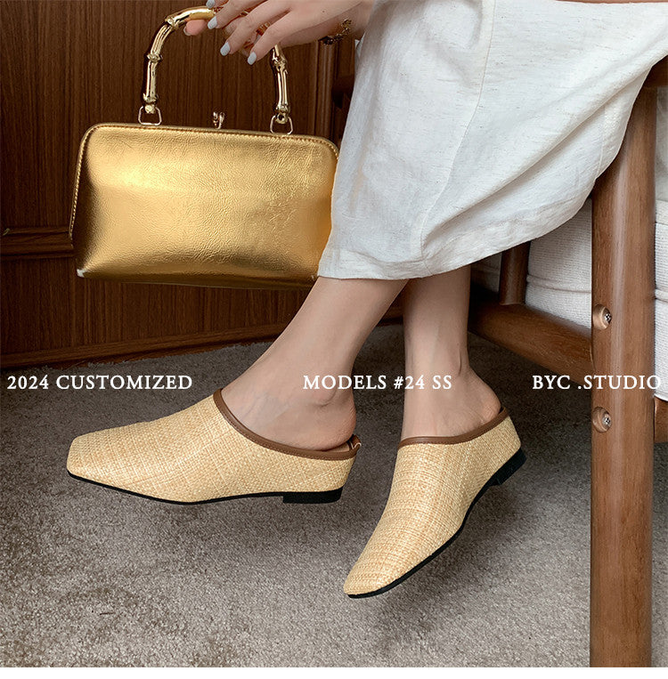 Karin Luna In Stock Spot Goods Baotou Vacation Style Height-Increasing Slippers