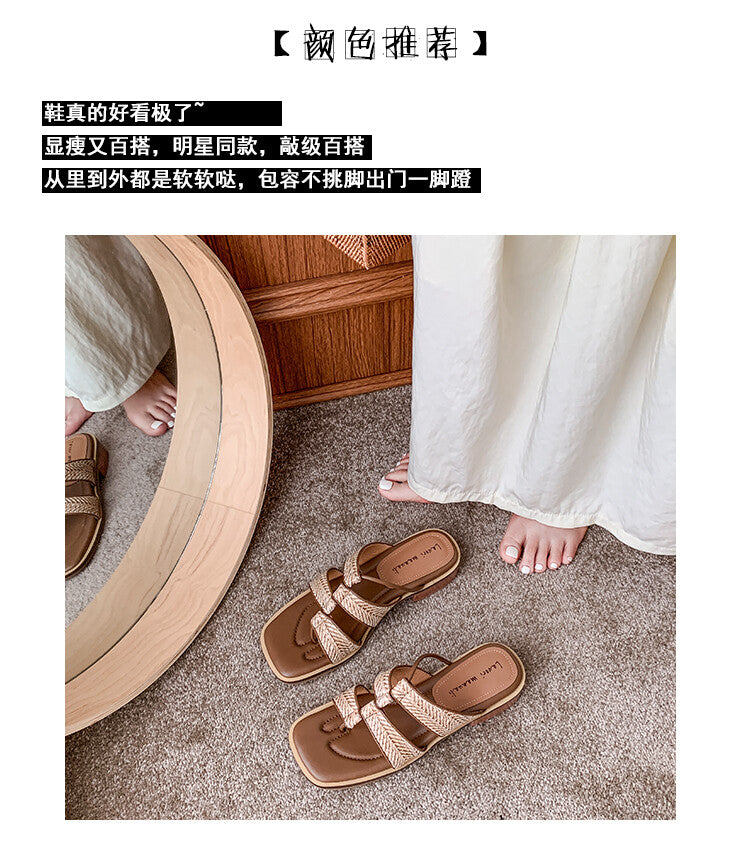 Karin Luna Hot-Selling Series~Resort style with inherent appeal Designed thong sandals