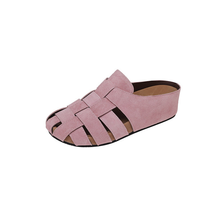 Karin Luna Full Layer Inside and Out~Basic Versatile Perforated Round Toe Birkenstock Slippers