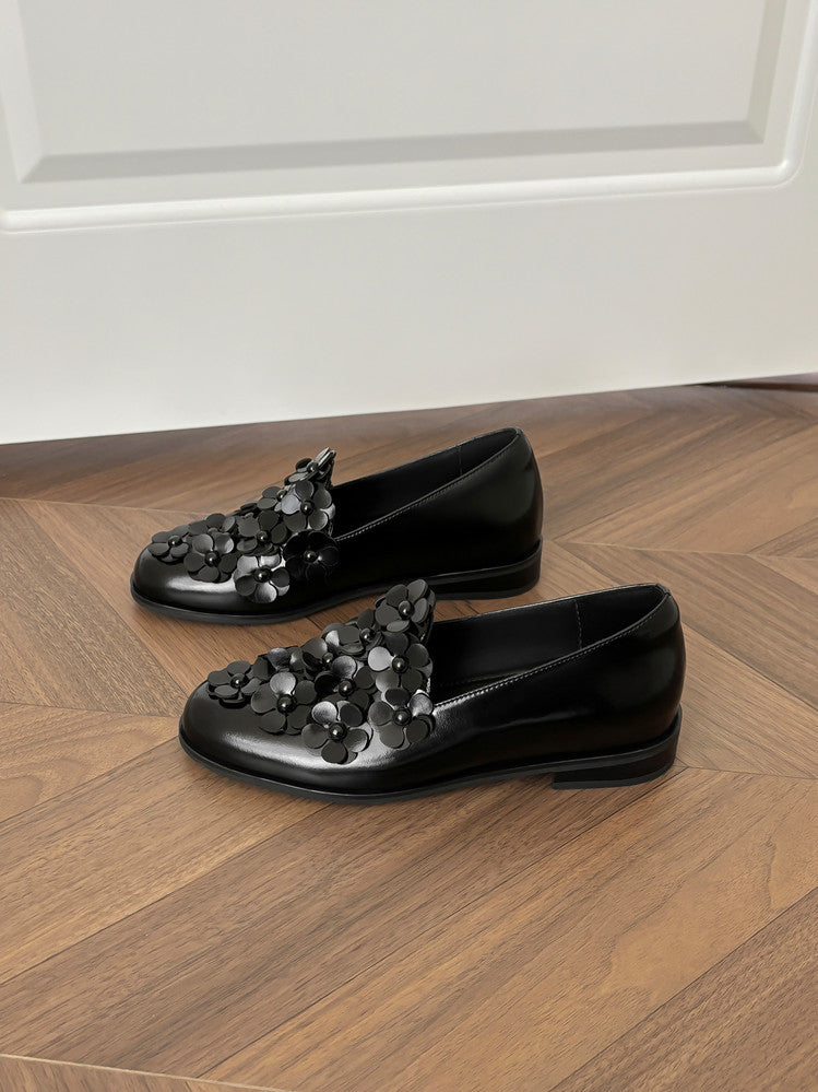 Karin Luna Casual Shoes Series~  Spot Goods In Stock Floral British Style Deep Mouth Single Shoes