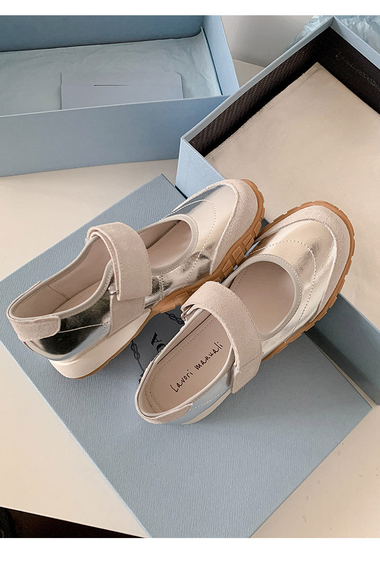 Karin Luna Casual Sports Bottom  Magic Tape Round Toe Casual Style Single Shoes