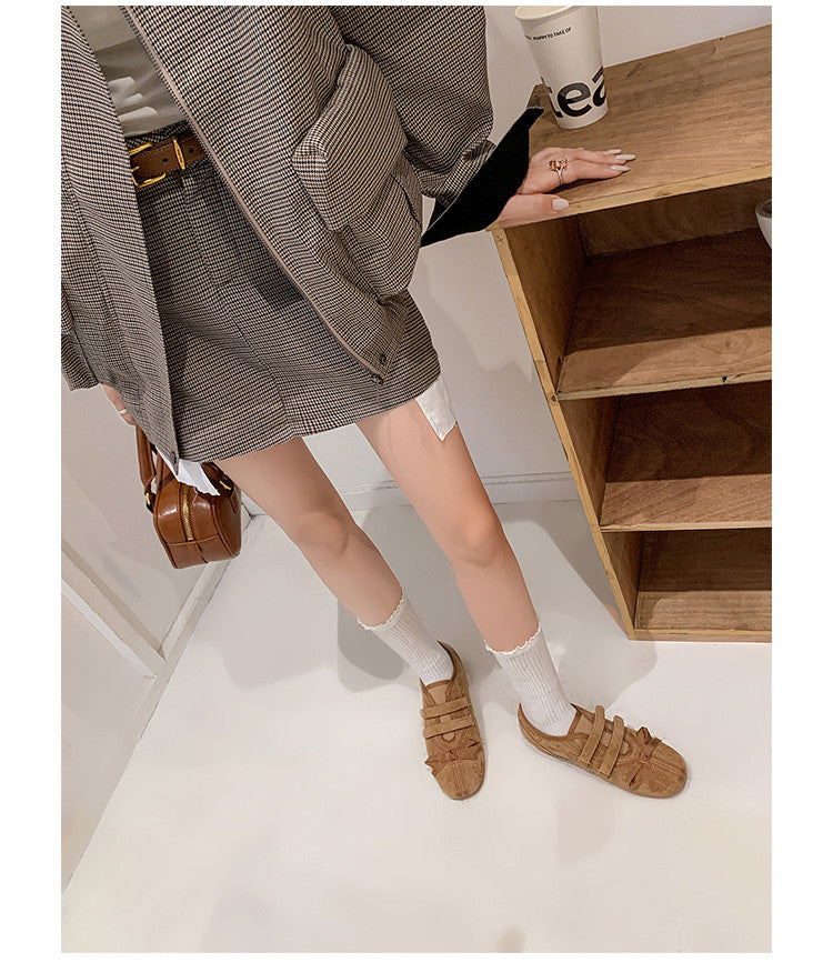 Karin Luna Casual Shoes Series~  In stock Hot-Selling Magic Tape Height-Increasing Deep Mouth Single Shoes