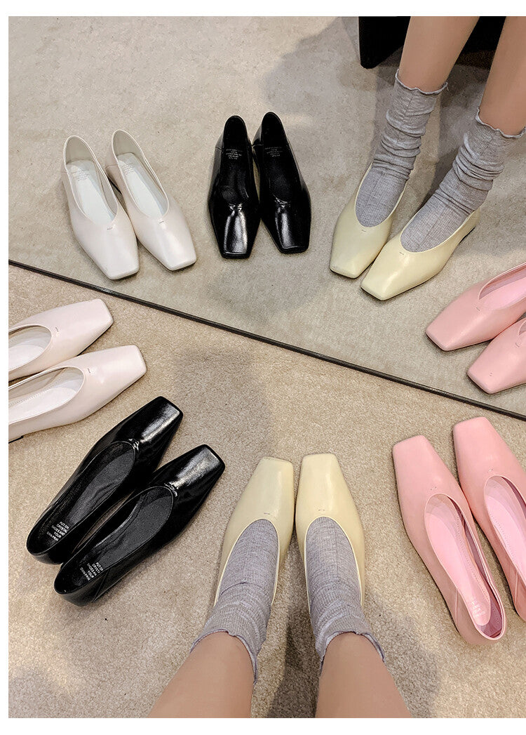 Karin Luna has prepared stock  Full leather inside and out  Top Layer Horse Oil Cowhide Shallow Mouth Nursing Mary Jane Shoes