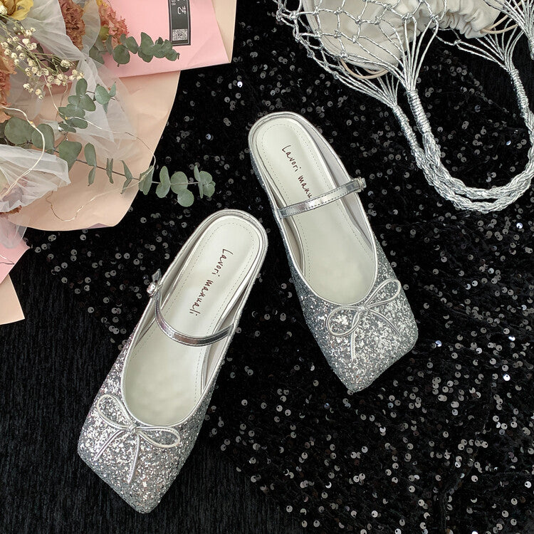 Karin Luna Hot-Selling Derivative Edition~Comes with data plan included Must-have Butterfly Knot Closed-Toe Height-Increasing Slippers
