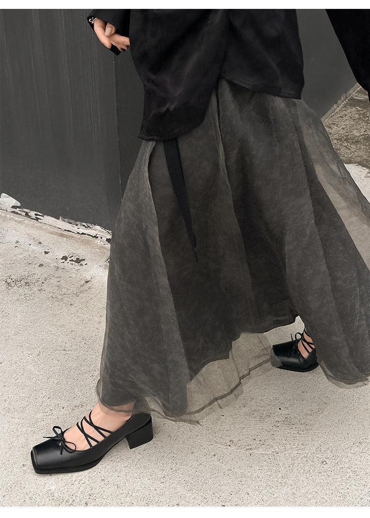 Karin Luna Hot Item Hot Item Xiaohongshu Hot Item  Comes with Bowknot Mary Jane Flats