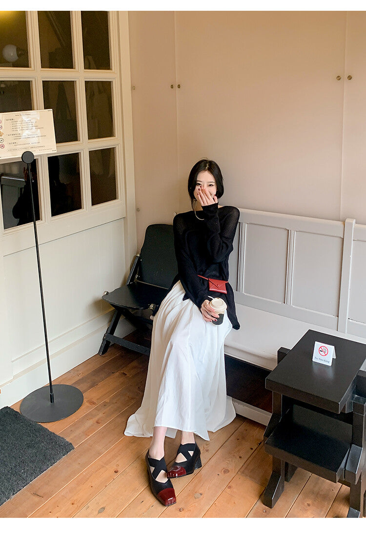 Karin Luna In Stock  Spot Goods  Lost in a Flash~Full Grain Leather Inside and Out Pig Nose Style Mainly Recommended Popular Ballet Shoes