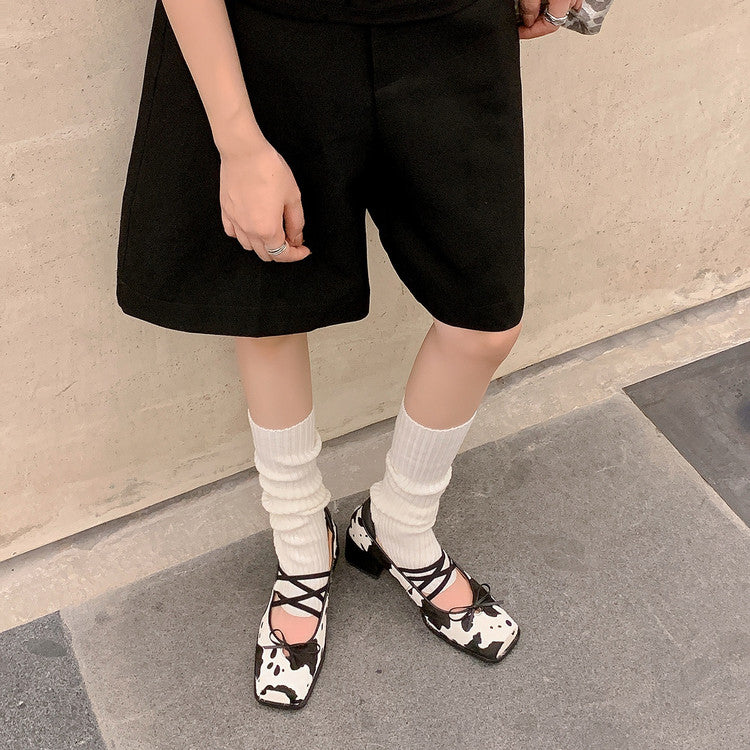 Karin Luna Hot Item Hot Item Xiaohongshu Hot Item  Comes with Bowknot Mary Jane Flats
