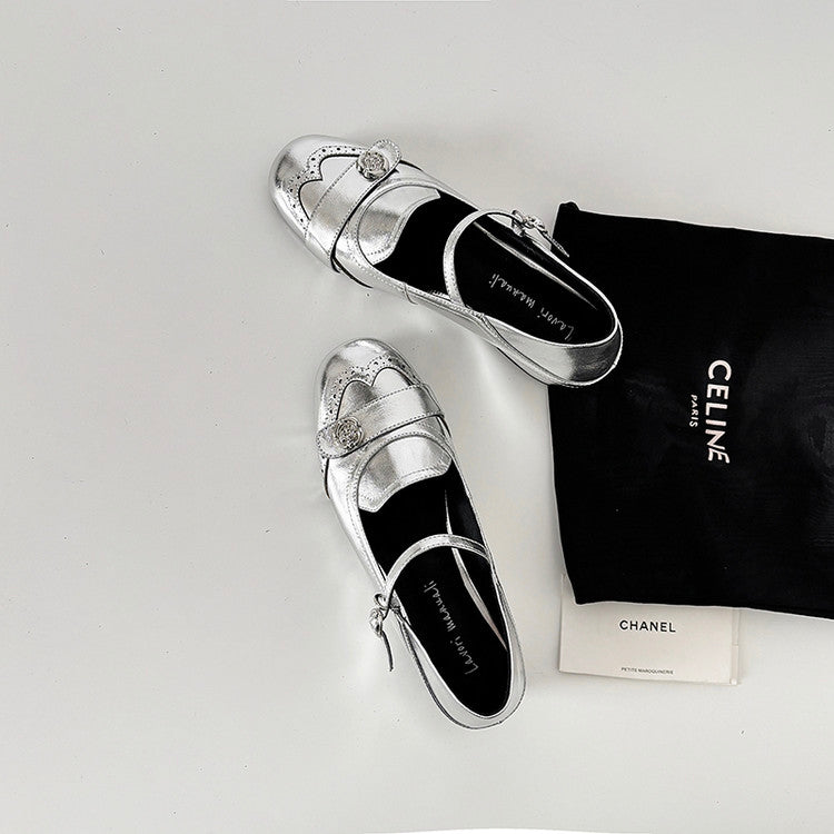 Karin Luna In Stock In Stock Vintage Mary Jane Series·Single Strap Flats