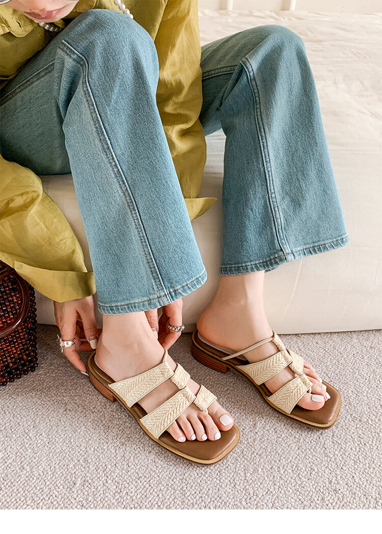 Karin Luna Hot-Selling Series~Resort style with inherent appeal Designed thong sandals