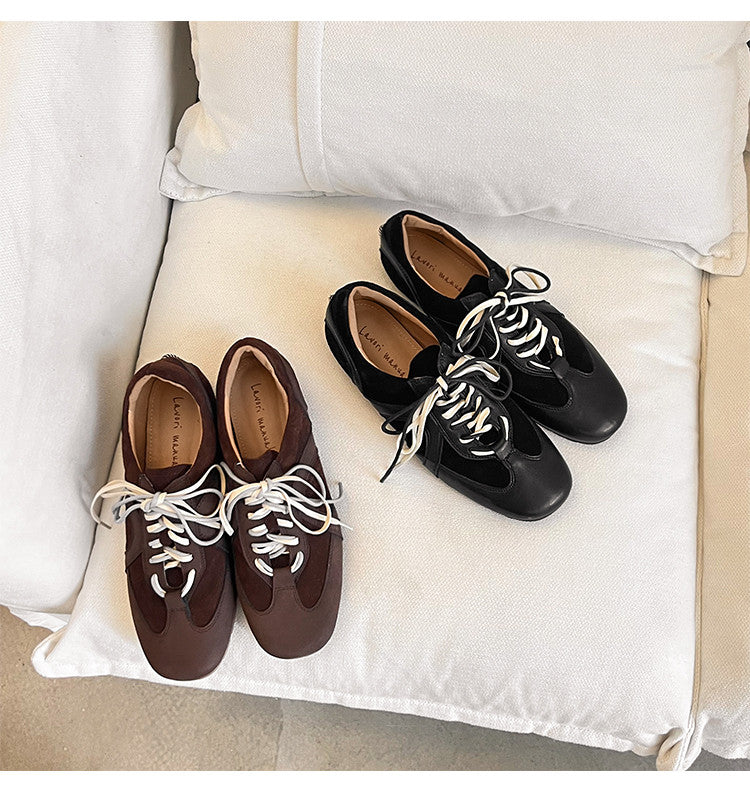 Karin Luna In Stock Spot Goods Casual Style Suede Lace-Up Height-Increasing Popular Single Shoes