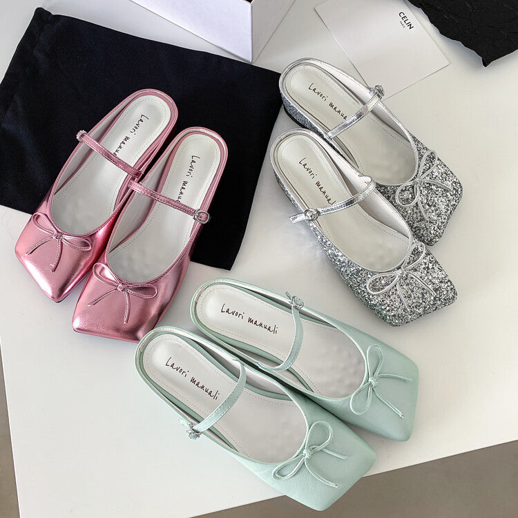 Karin Luna Hot-Selling Derivative Edition~Comes with data plan included Must-have Butterfly Knot Closed-Toe Height-Increasing Slippers