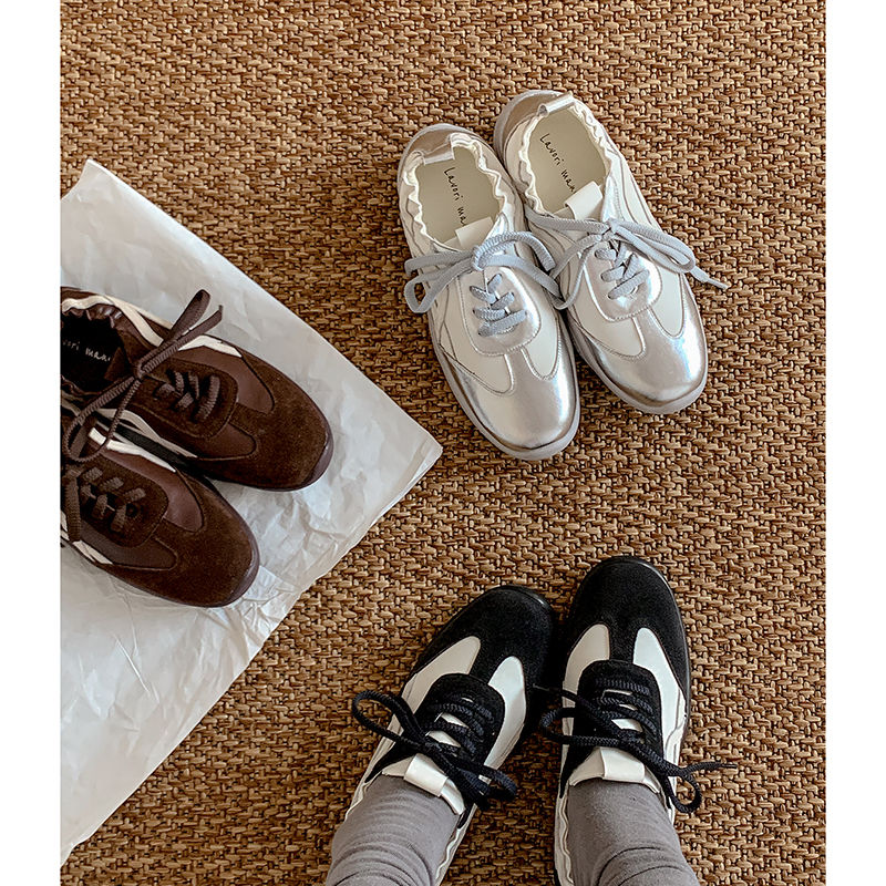 Karin Luna Casual Shoes Series~  In Stock Hot-Selling Versatile Lace-Up Deep Mouth Flats