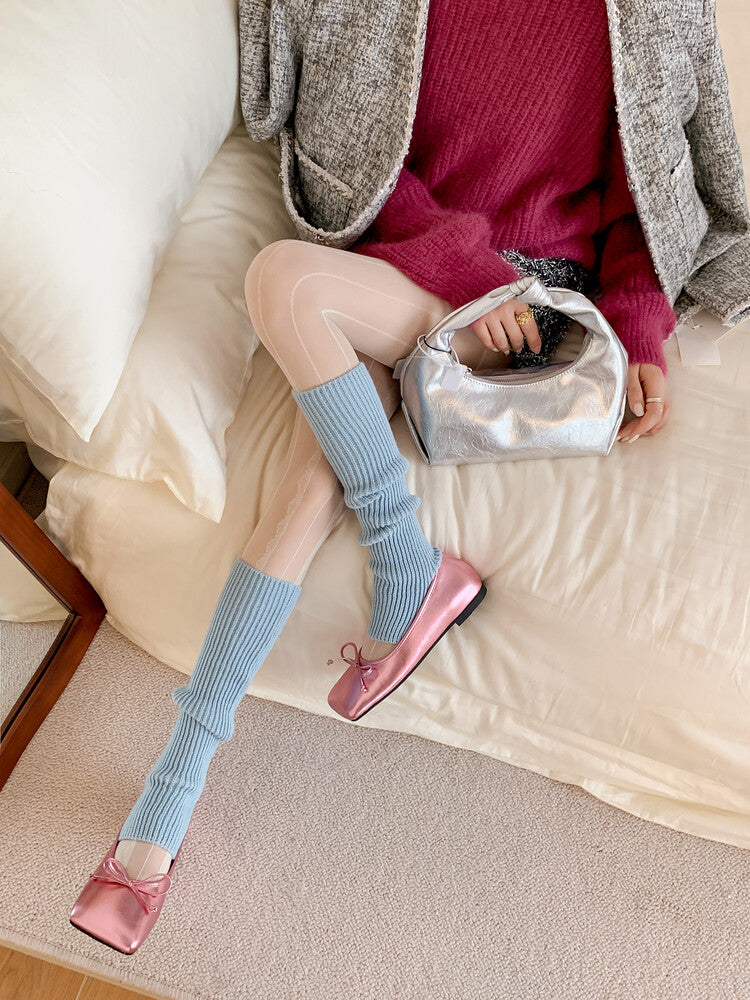 Karin Luna In Stock Spot Goods  Hurry up and grab this hot item!！Square-Toed Flat Granny Shoes