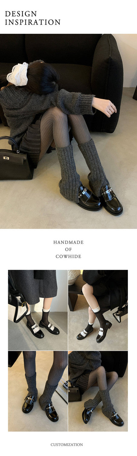 Karin Luna Casual Shoes Series~ Spot Goods Spot Goods Hot-selling Tassel Element Small Gold Buckle Single Shoes